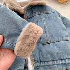 Jeans Fleece Coat
