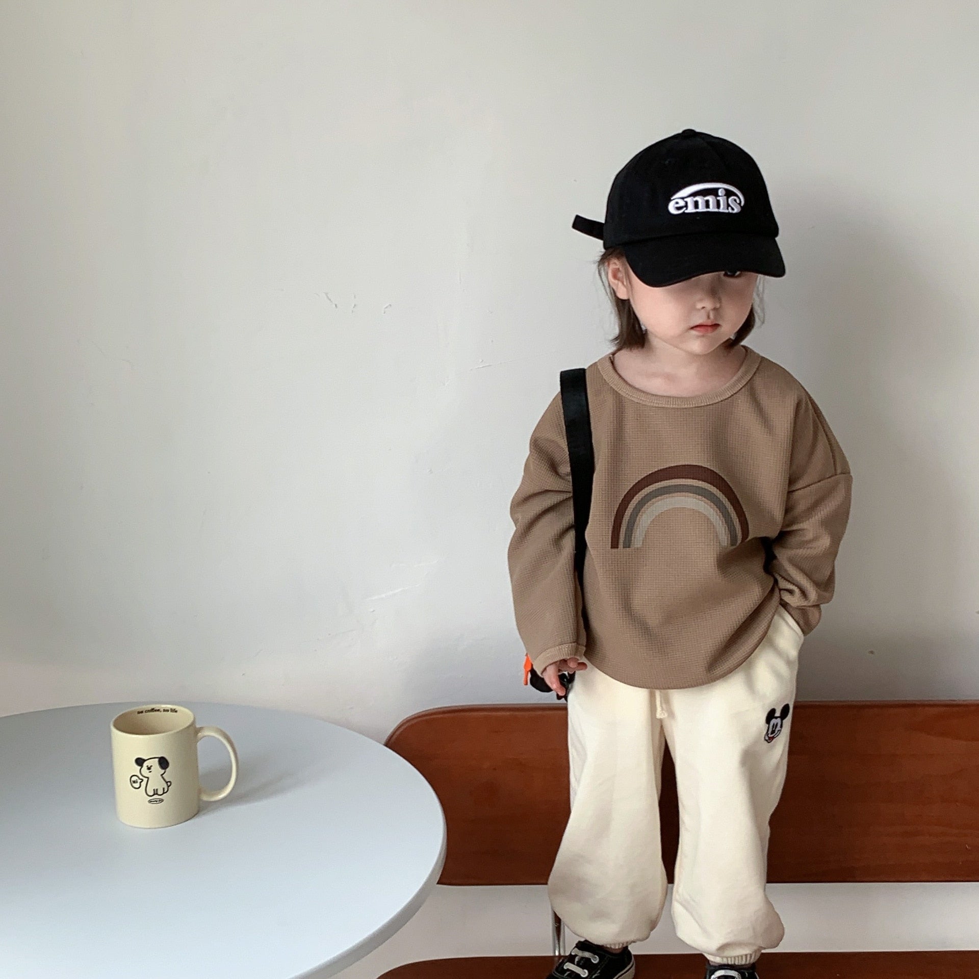 Cotton Rainbow Pullover Sweatshirt