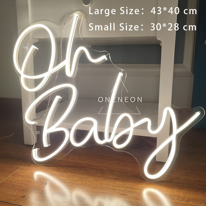 Oh Baby LED Neon Light Signs