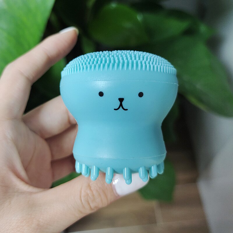 Pink Octopus Facial Brush