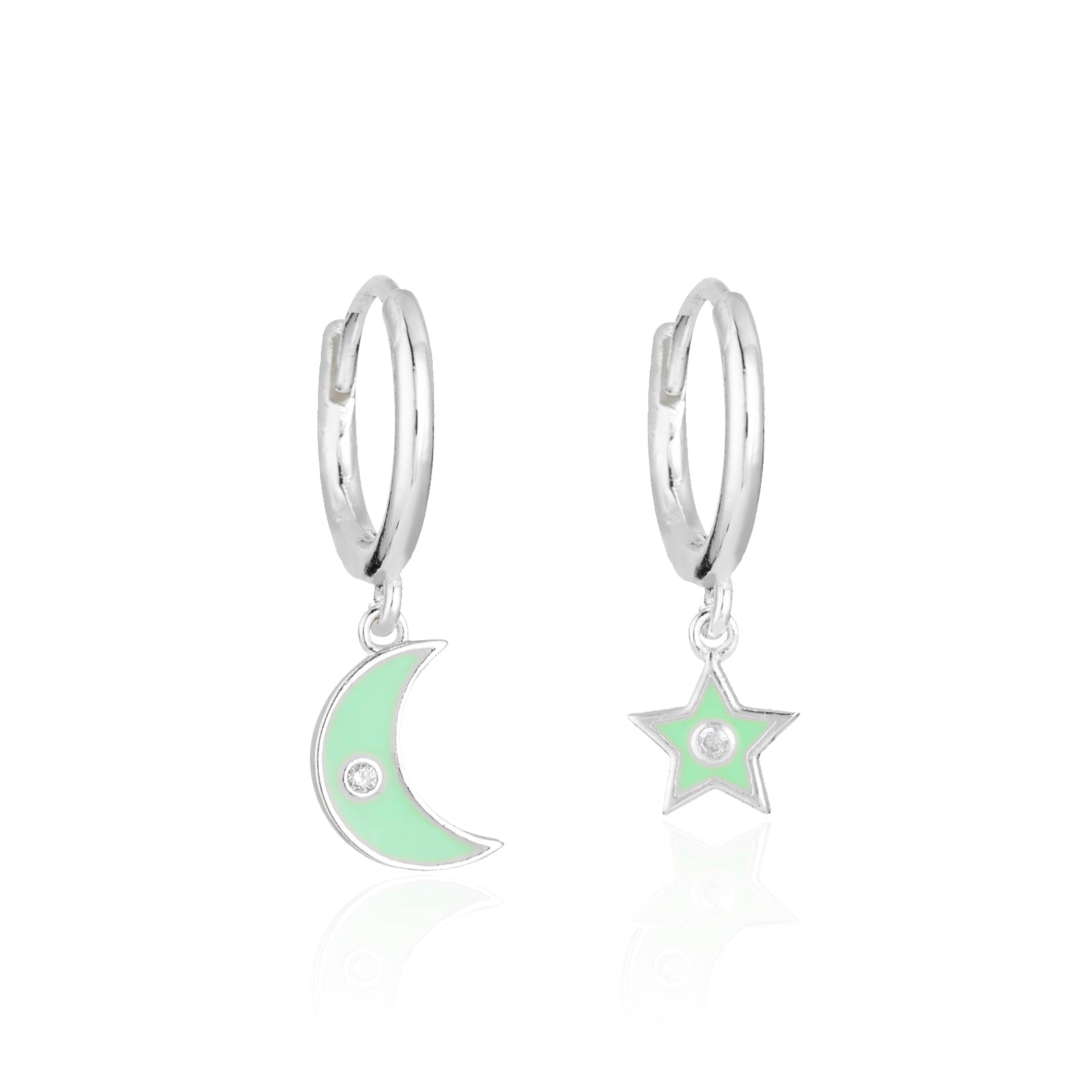 Star Heart Rhinestone Earring