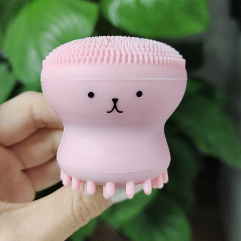 Pink Octopus Facial Brush