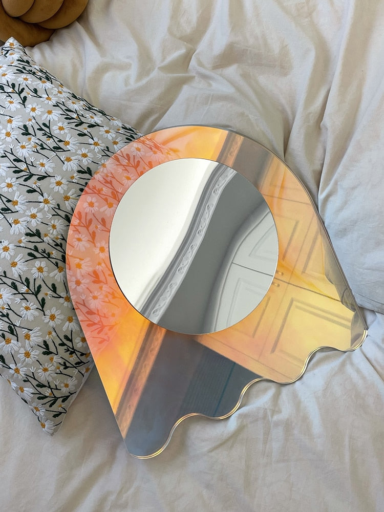Acrylic Large Flower Colorful Mirror