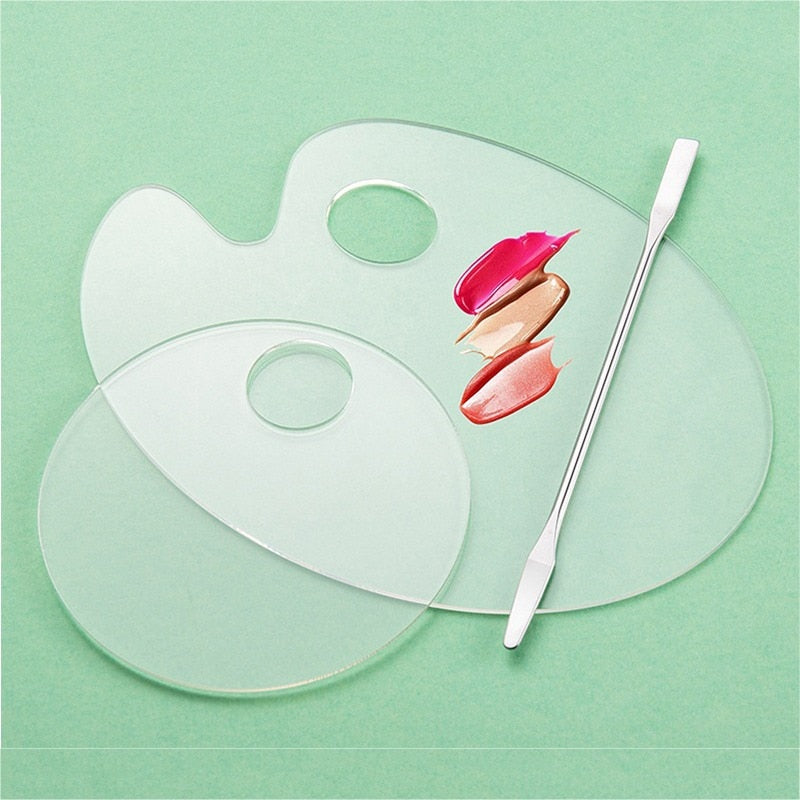 Acrylic Makeup Palette Stainless Spatula
