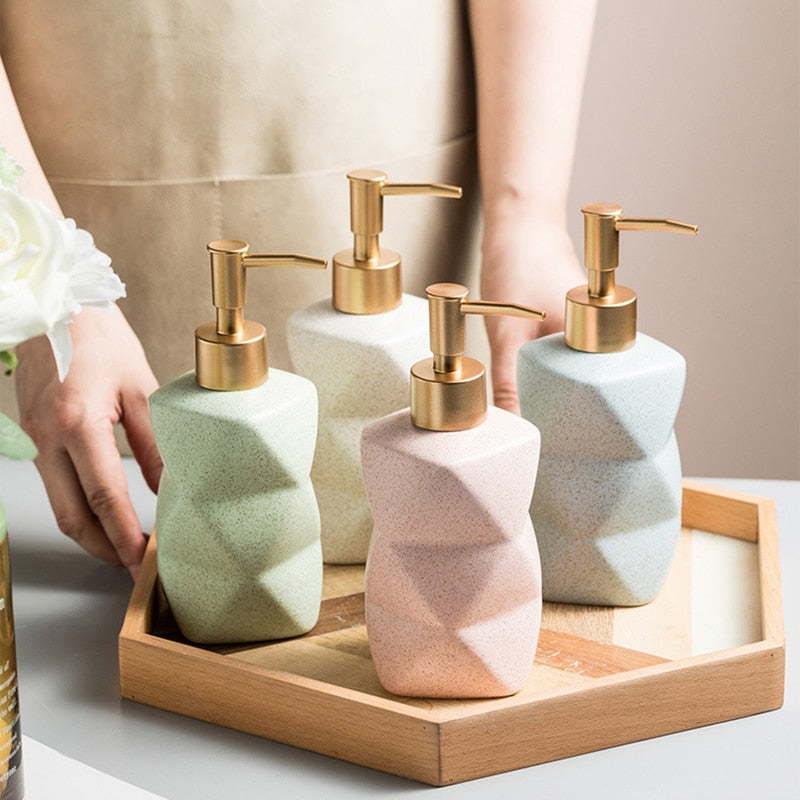 300ml Color Ceramic Soap Bottle
