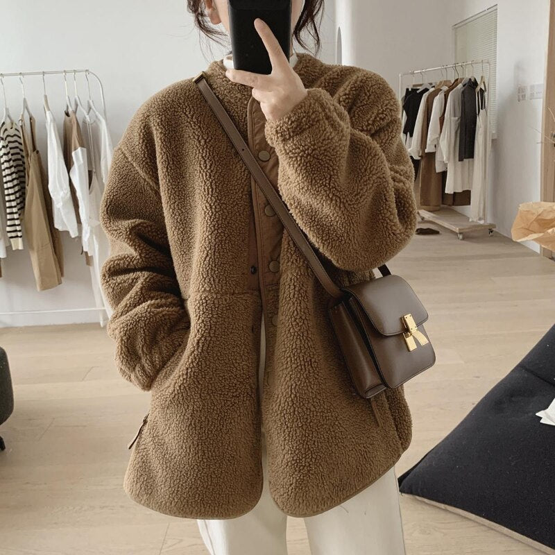 Faux Lamb Fleece Jacket