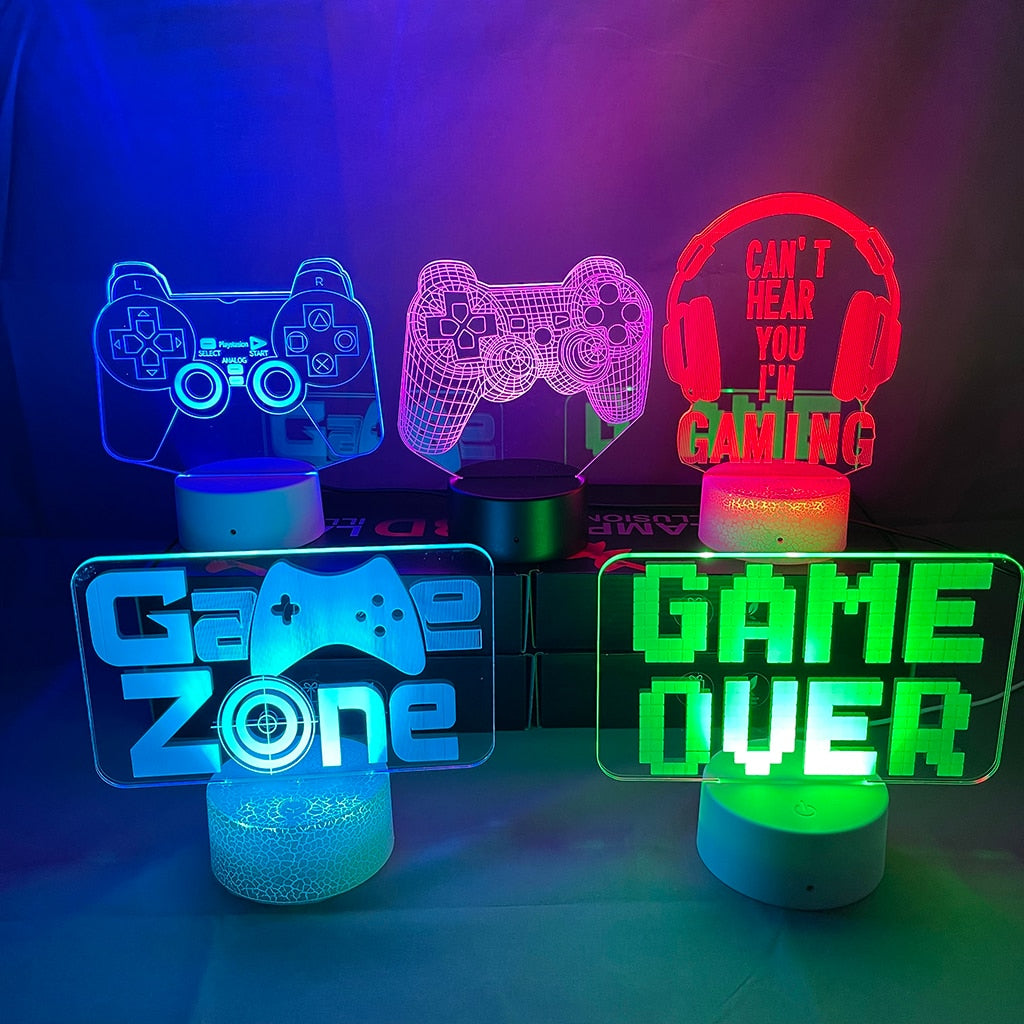 3D Gaming Night Light