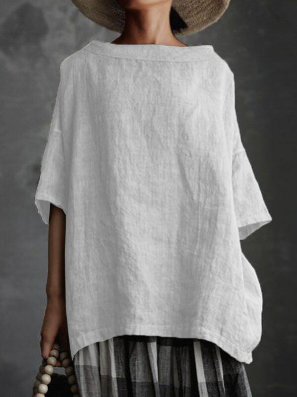 Cotton Linen T Shirt