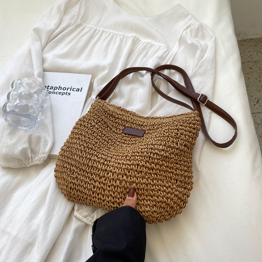 Straw Crossbody Bag