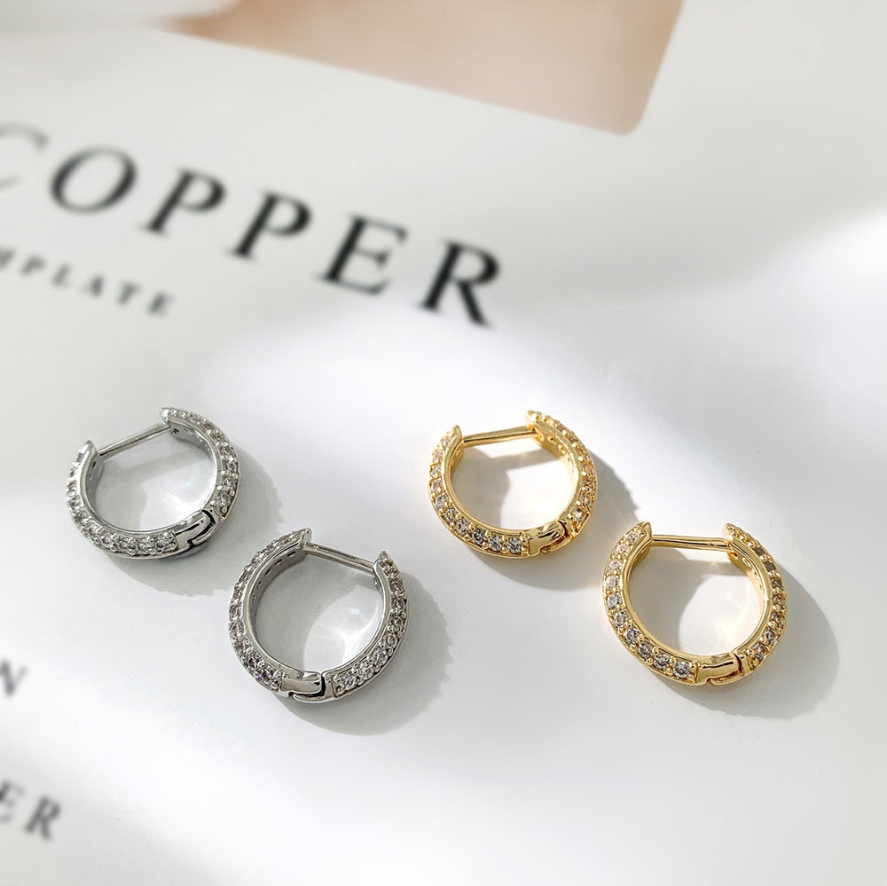 Minimalist Geometric Twist Hoop Earrings