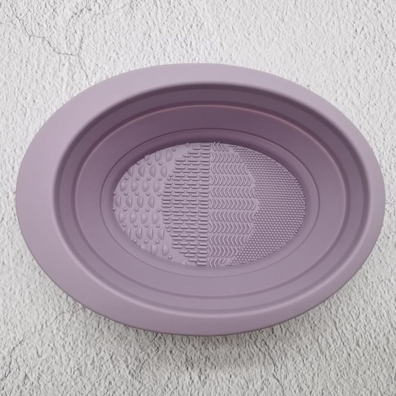 Silicone Makeup Brush Cleaner Bowl Foldable