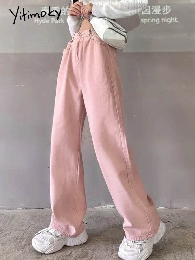 Pink High Waist Denim