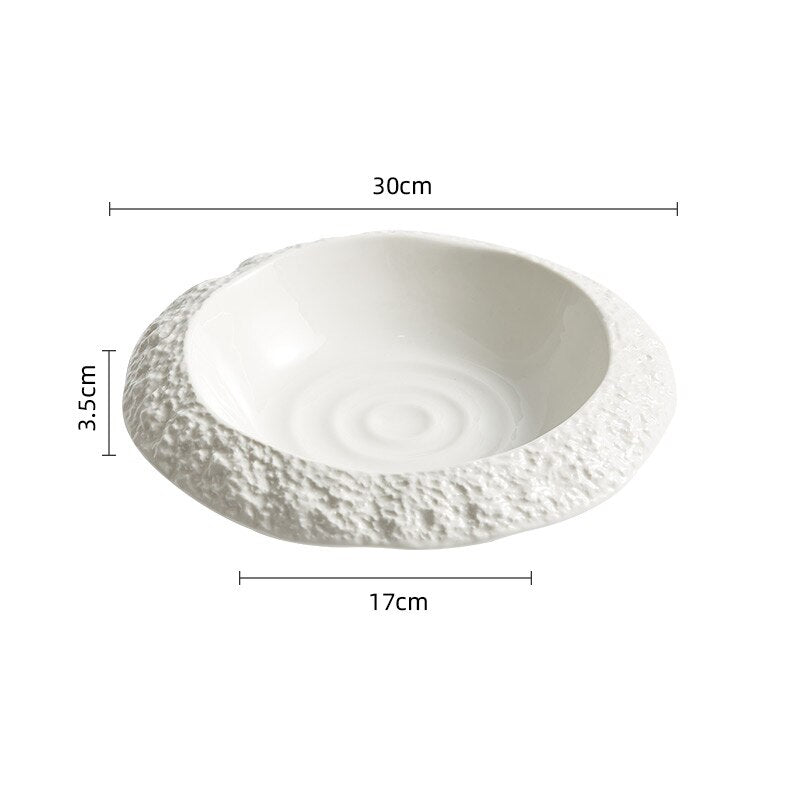 Ceramic Pattern Dinner Bowl