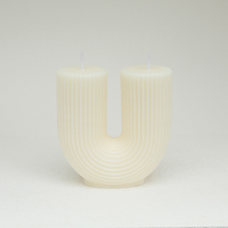 U-Shaped Home Decorative Candle