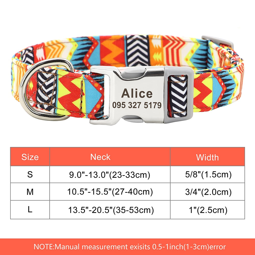 Dog Collar Print Personalized