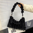 Wool Fluffy Fur Shoulder Bag
