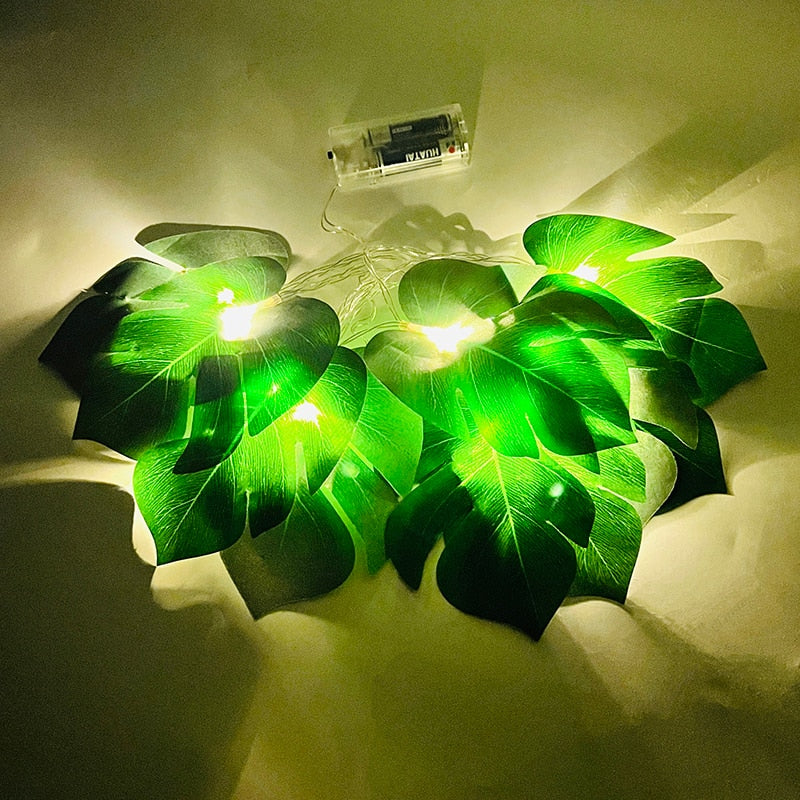 10/20LED Green Leaf Light String