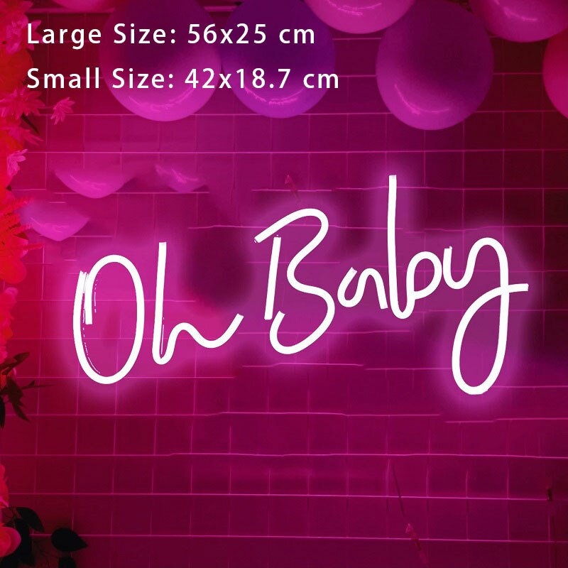 Oh Baby LED Neon Light Signs