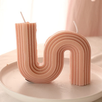 U-Shaped Home Decorative Candle