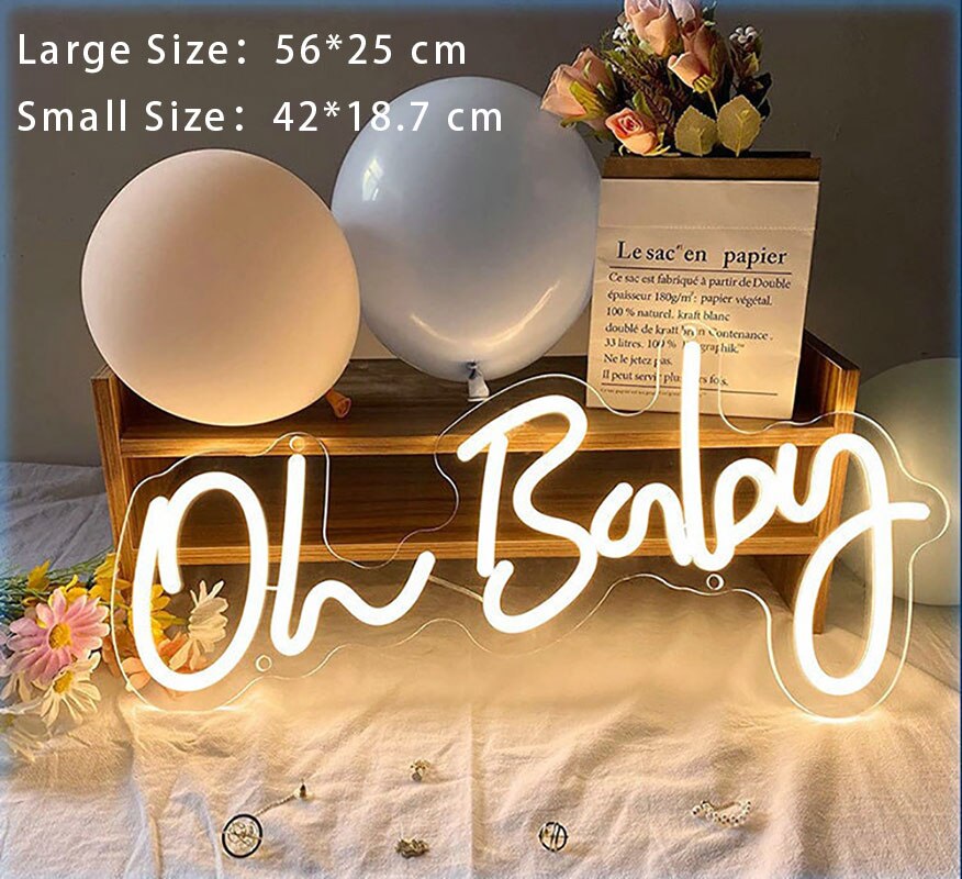 Oh Baby LED Neon Light Signs