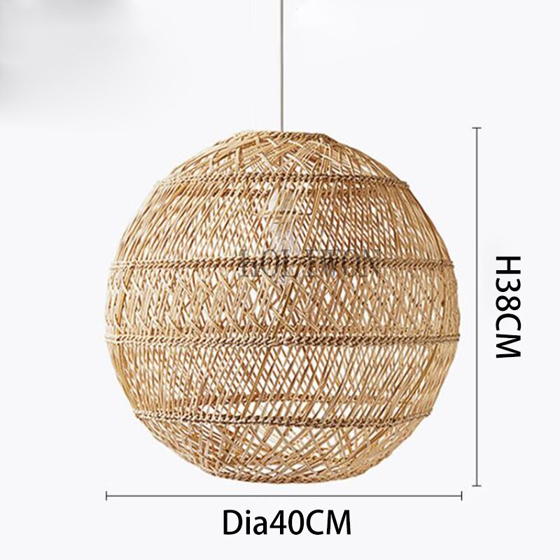 Handmade Rattan Hanging Lamp