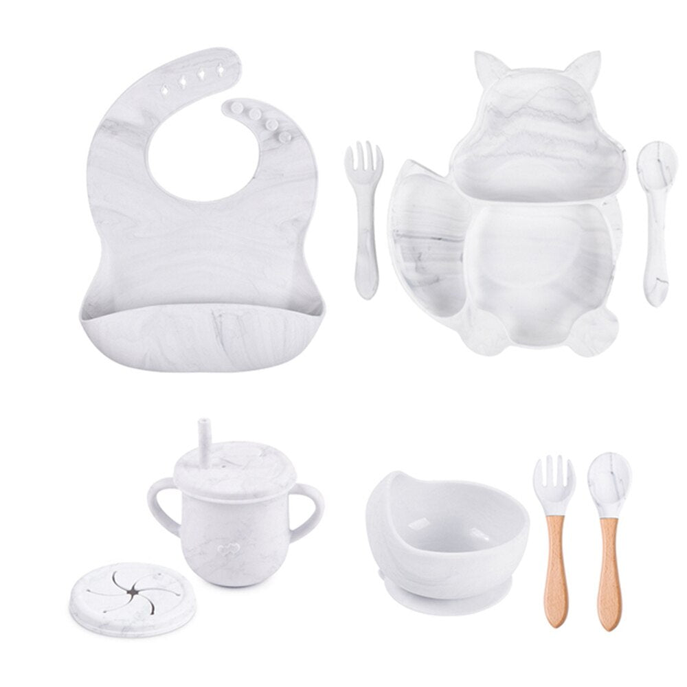 Baby Soft Silicone Sucker Bowl Sets