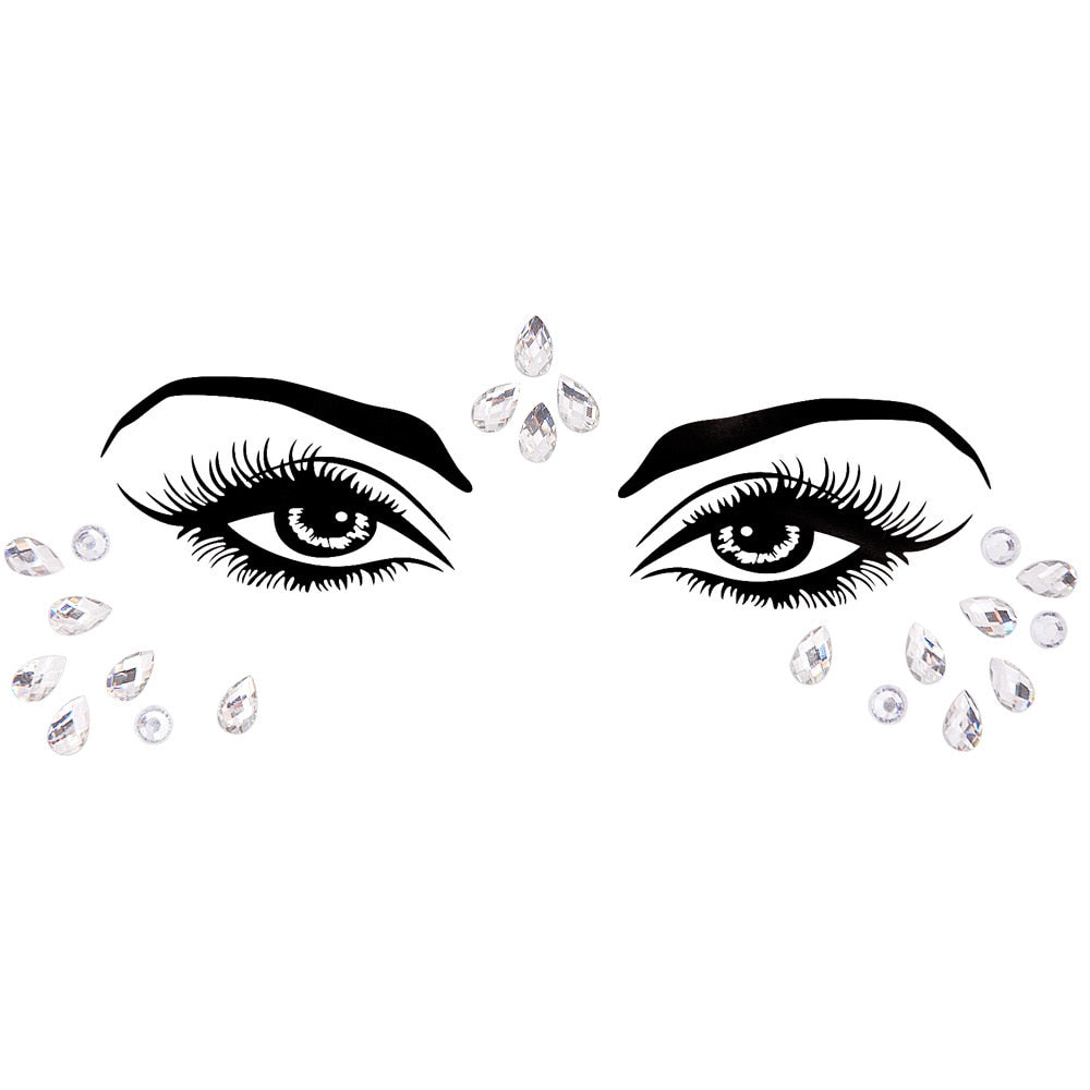 Crystal Body Art Stickers Make Up