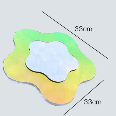 Acrylic Large Flower Colorful Mirror