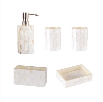 Shell Resin Bathroom Set