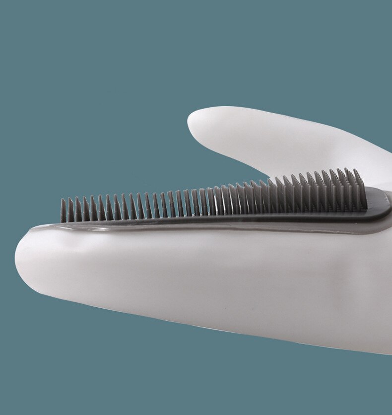 Silicone Cleaning Glove With Brush