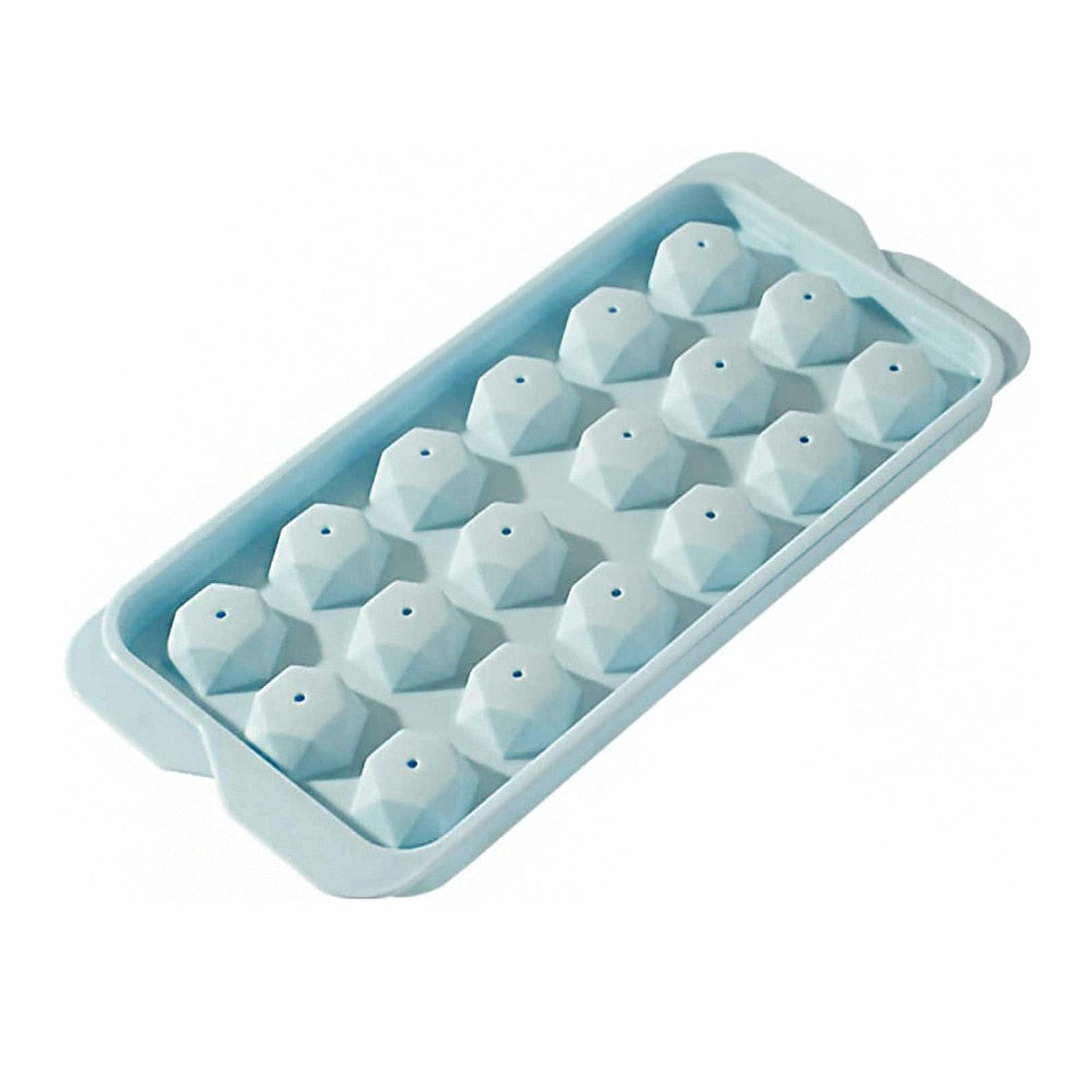 1Pc Colorful Round Rhombus Ice Tray