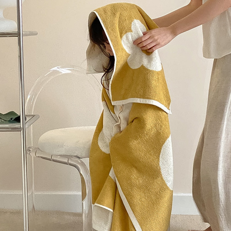 Flower Pure Cotton Towel