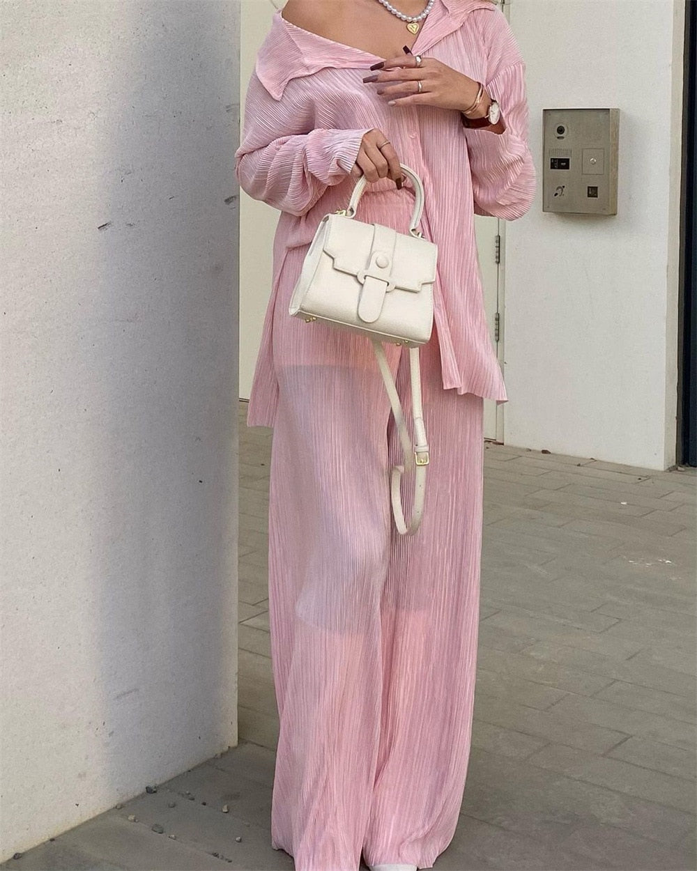 Cardigan Two-Piece Loose Set