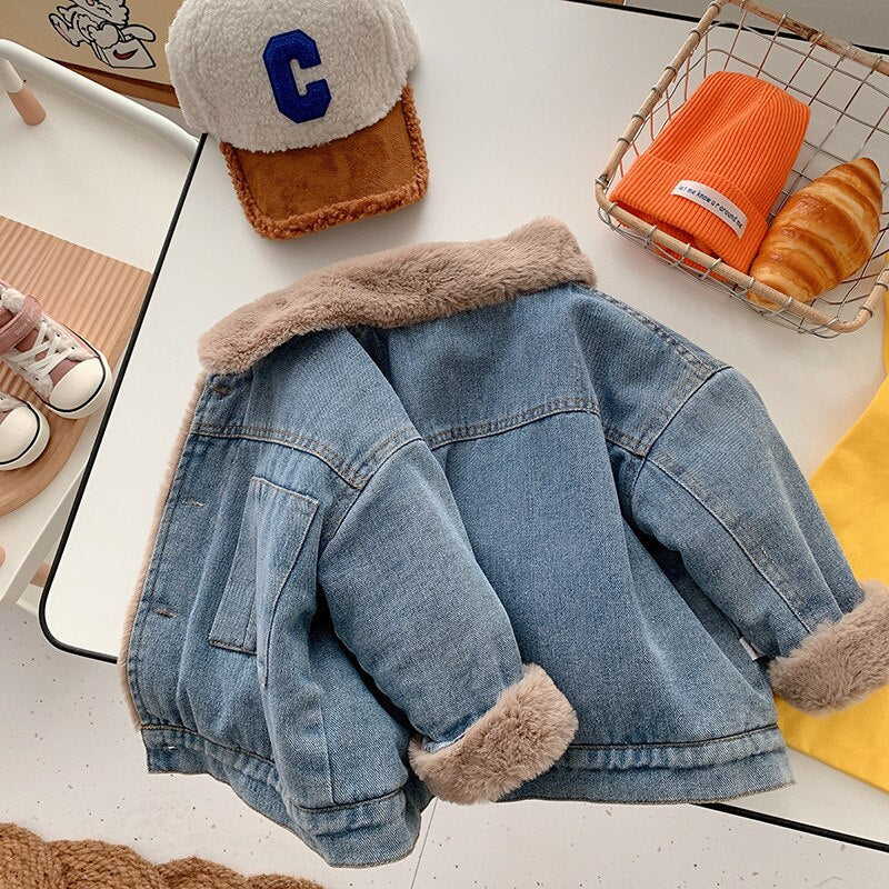 Jeans Fleece Coat