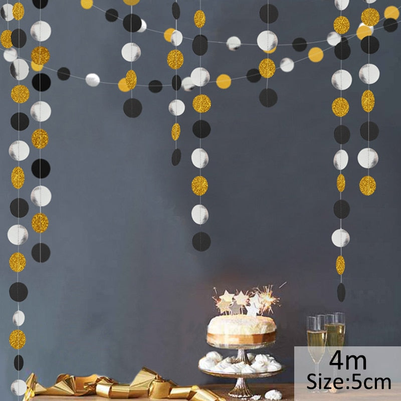 4M 13ft Glitter Paper Banner