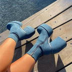 Ankle Boots Platform High Heel Boots