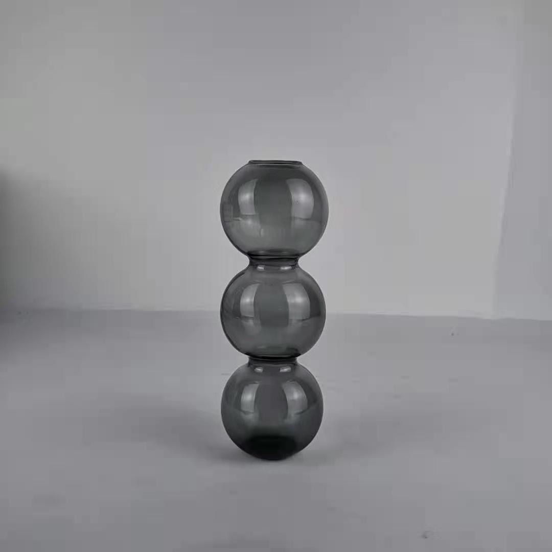 Nordic Glass Bubble Flower Vases
