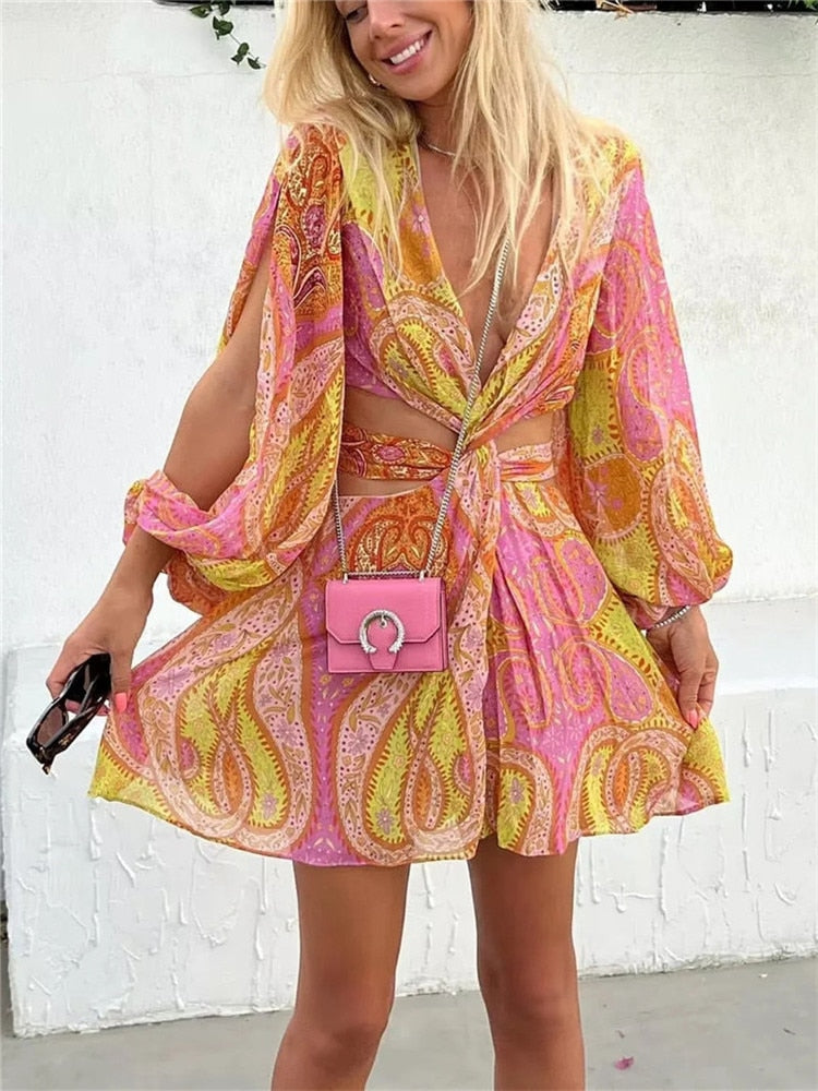 Floral Chiffon Dres