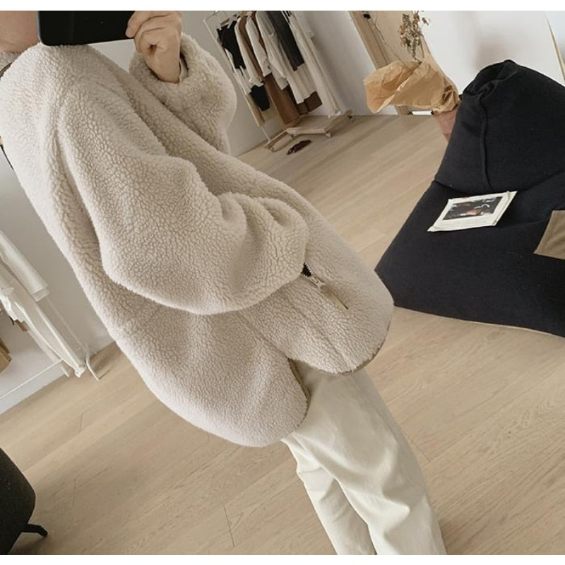 Faux Lamb Fleece Jacket