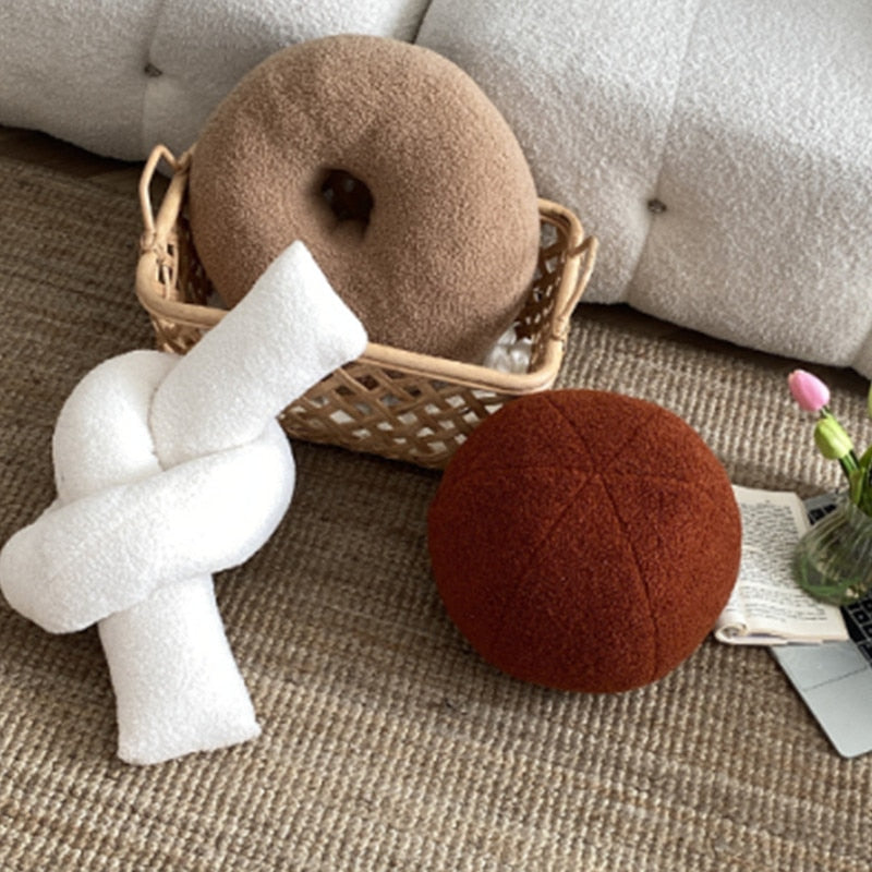 1PC Nordic Wool Plush Pillows