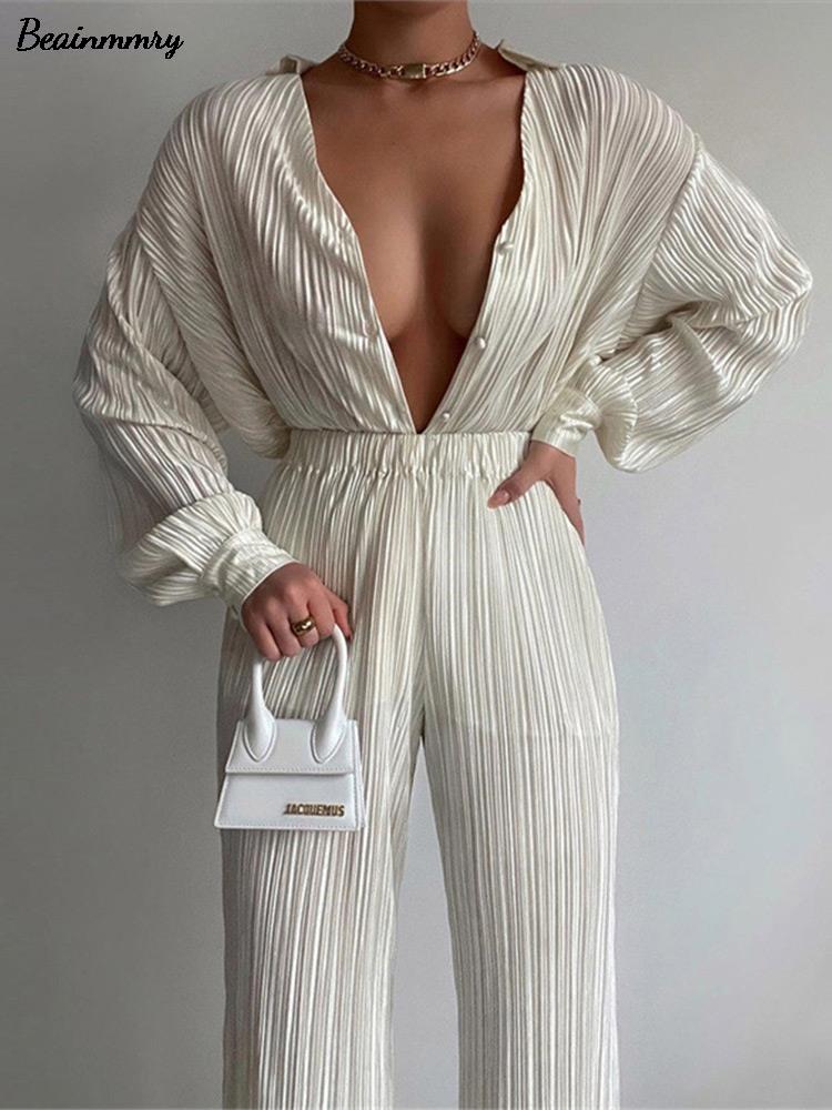 Cardigan Two-Piece Loose Set