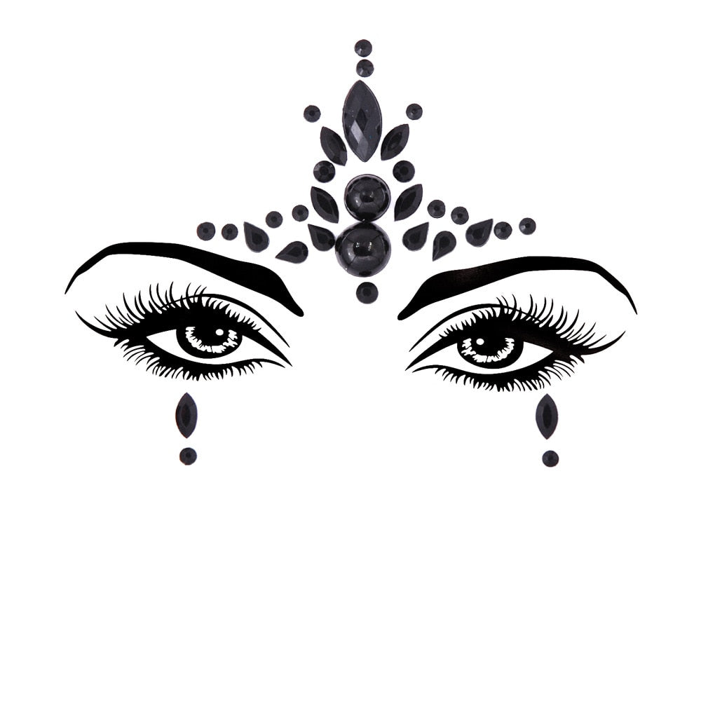 Crystal Body Art Stickers Make Up