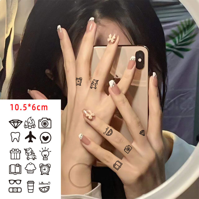 Smile Face Tattoo Sticker