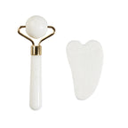 Natural Jade Face Roller Gua Sha Scraper Set