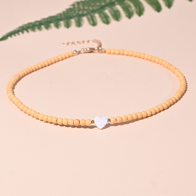 Boho Shell Heart Necklace
