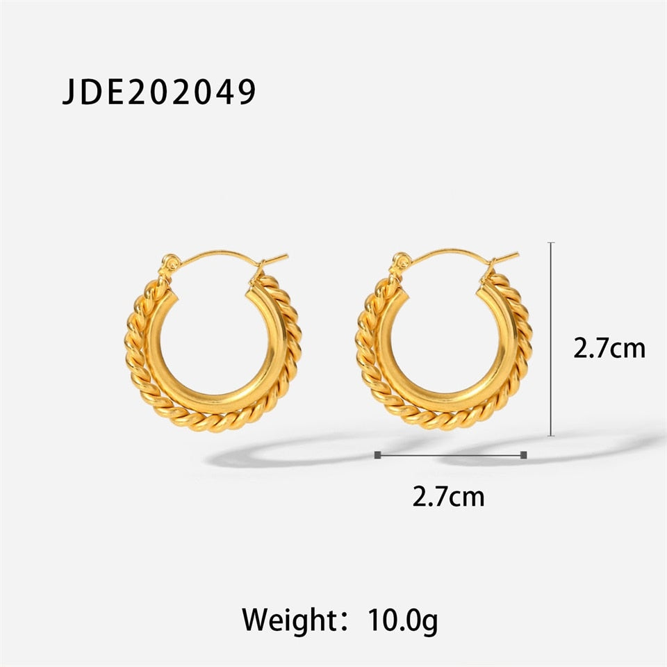 Chunky Hoop Earrings