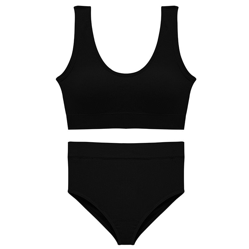 French Backless Push Up Underwear Set