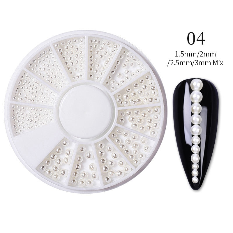 Mixed Nail Rhinestone Nail Art