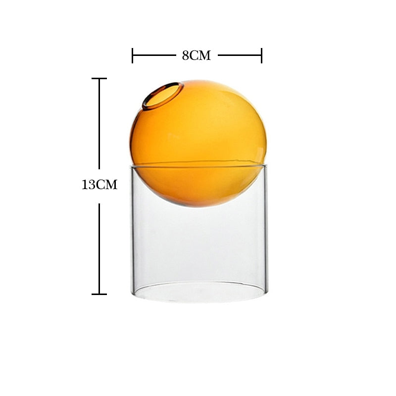 Nordic Spherical Hydroponic Glass Vase