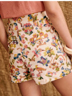 Flowers Graphic Print Shorts